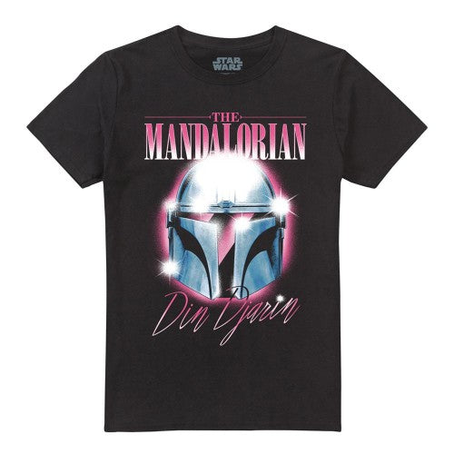 Front - Star Wars: The Mandalorian Unisex Adult Din Djarin 80 S Helmet T-Shirt