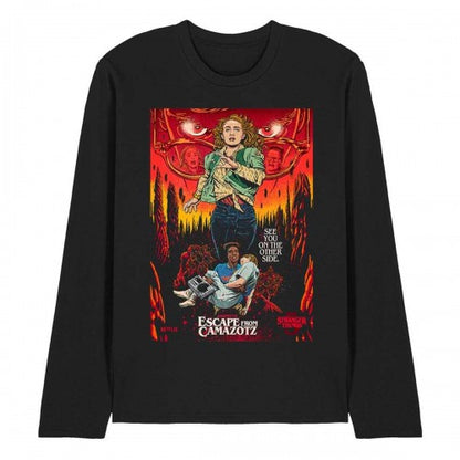 Front - Stranger Things 5 Unisex Adult Butcher Billy Chapter 6 Long-Sleeved T-Shirt