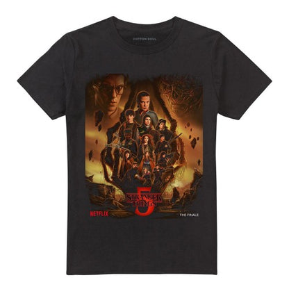 Front - Stranger Things Unisex Adult The Finale Poster T-Shirt