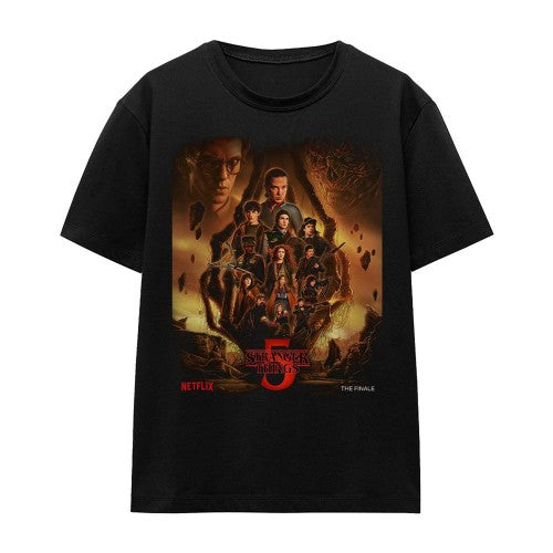 Front - Stranger Things Womens/Ladies The Finale Poster T-Shirt