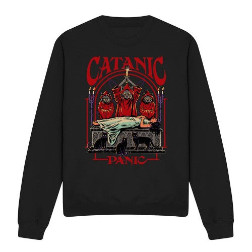 Front - Steven Rhodes Unisex Adult Catanic Panic Sweatshirt