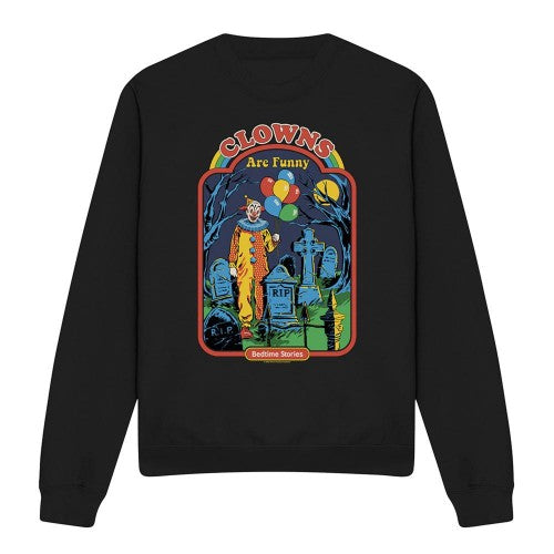 Front - Steven Rhodes Unisex Adult Clowns Are Funny Sweatshirt