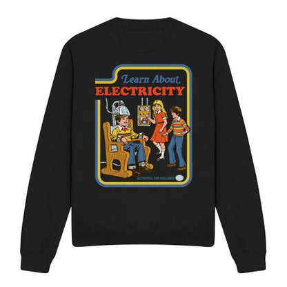 Front - Steven Rhodes Unisex Adult Learn About Electricity Sweatshirt