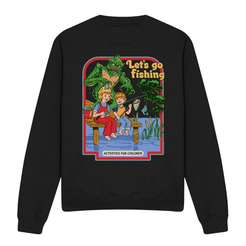 Front - Steven Rhodes Unisex Adult Let´s Go Fishing Sweatshirt
