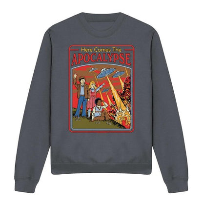 Front - Steven Rhodes Unisex Adult Here Comes The Apocalypse Sweatshirt