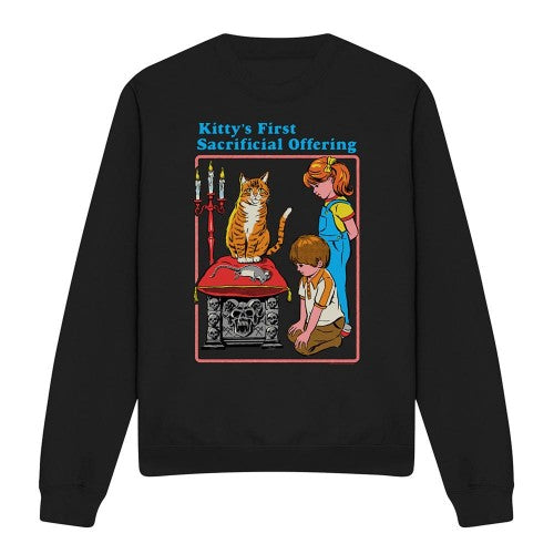 Front - Steven Rhodes Unisex Adult Kitty´s First Offering Sweatshirt