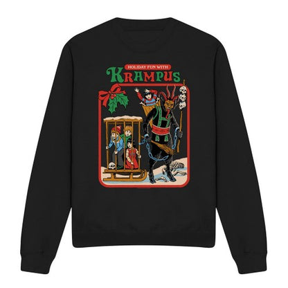 Front - Steven Rhodes Unisex Adult Fun With Krampus Sweatshirt