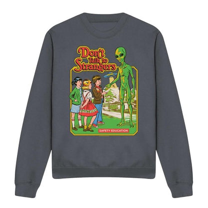 Front - Steven Rhodes Unisex Adult Don´t Talk To Strangers Sweatshirt