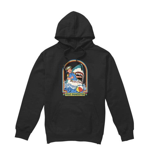 Front - Steven Rhodes Unisex Adult Stay Positive Hoodie