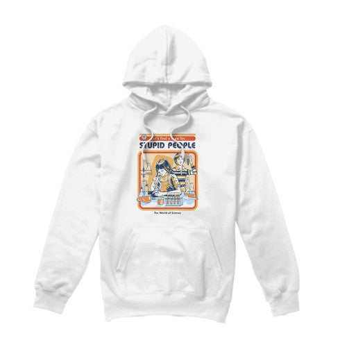 Front - Steven Rhodes Unisex Adult Let´s Find A Cure For Stupid People Hoodie