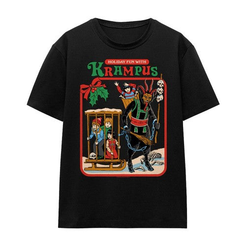 Front - Steven Rhodes Womens/Ladies Fun With Krampus T-Shirt
