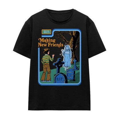 Front - Steven Rhodes Womens/Ladies Making New Friends T-Shirt