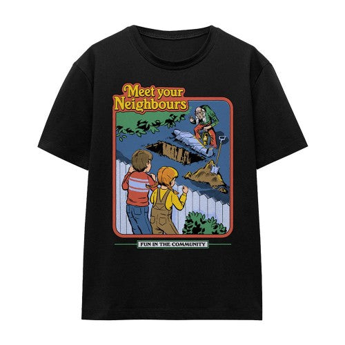 Front - Steven Rhodes Womens/Ladies Meet Your Neighbours T-Shirt