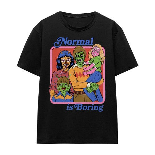Front - Steven Rhodes Womens/Ladies Normal Is Boring T-Shirt