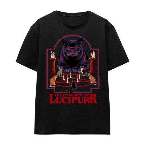 Front - Steven Rhodes Womens/Ladies Lucipurr T-Shirt