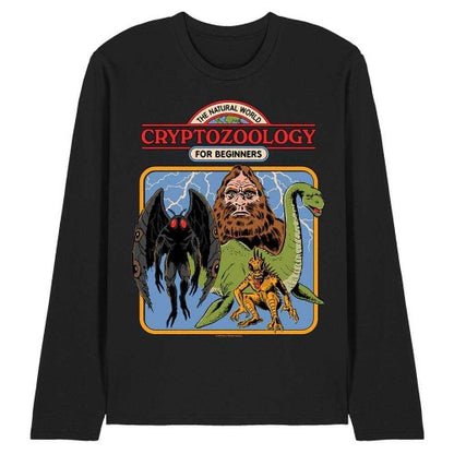 Front - Steven Rhodes Unisex Adult Cryptozoology For Beginners Long-Sleeved T-Shirt