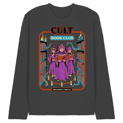 Front - Steven Rhodes Unisex Adult Cult Book Club Long-Sleeved T-Shirt