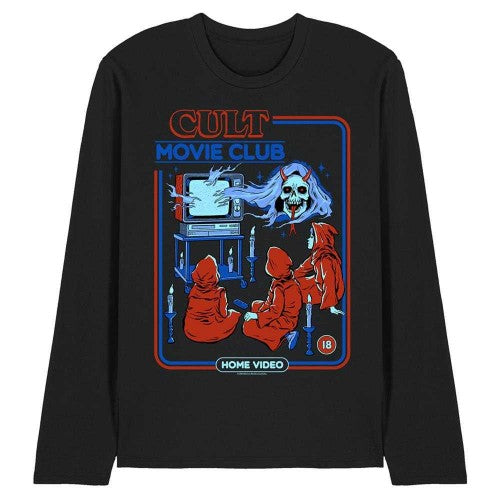 Front - Steven Rhodes Unisex Adult Cult Movie Club Long-Sleeved T-Shirt