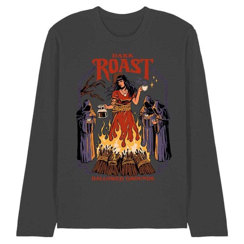 Front - Steven Rhodes Unisex Adult Dark Roast Long-Sleeved T-Shirt