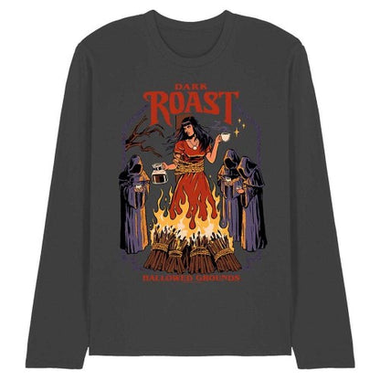 Front - Steven Rhodes Unisex Adult Dark Roast Long-Sleeved T-Shirt