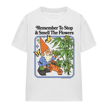 Front - Steven Rhodes Womens/Ladies Smell The Flowers T-Shirt