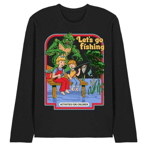 Front - Steven Rhodes Unisex Adult Let´s Go Fishing Long-Sleeved T-Shirt