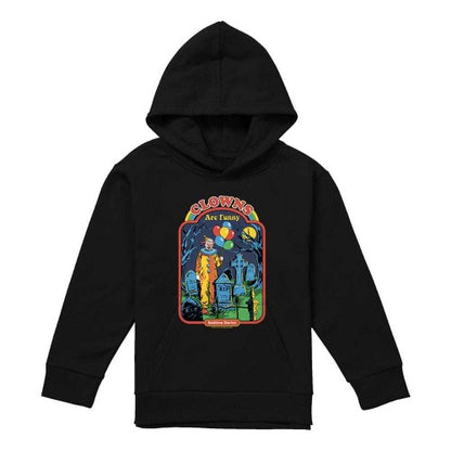 Front - Steven Rhodes Childrens/Kids Clowns Are Funny Hoodie