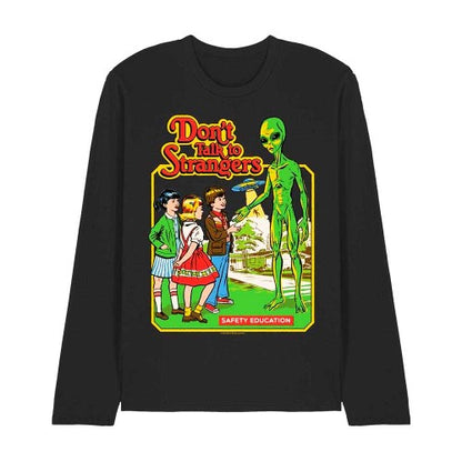 Front - Steven Rhodes Unisex Adult Don´t Talk To Strangers Long-Sleeved T-Shirt