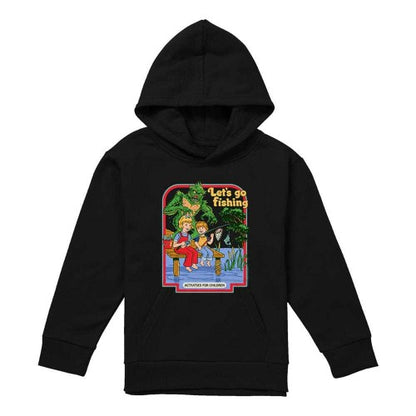Front - Steven Rhodes Childrens/Kids Let´s Go Fishing Hoodie