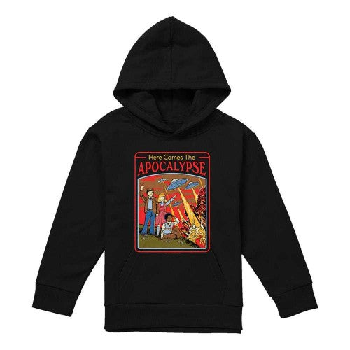 Front - Steven Rhodes Childrens/Kids Here Comes The Apocalypse Hoodie