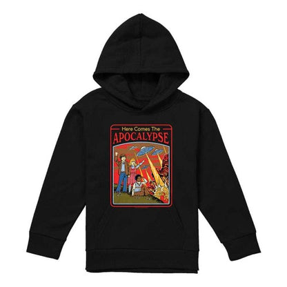 Front - Steven Rhodes Childrens/Kids Here Comes The Apocalypse Hoodie