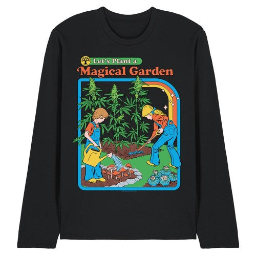 Front - Steven Rhodes Unisex Adult Let´s Plant A Magical Garden Long-Sleeved T-Shirt