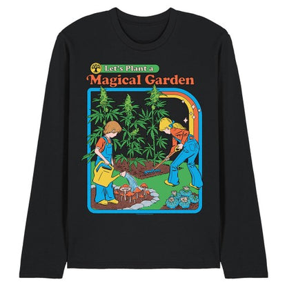 Front - Steven Rhodes Unisex Adult Let´s Plant A Magical Garden Long-Sleeved T-Shirt