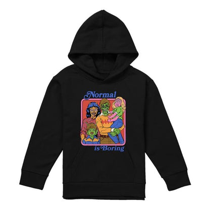 Front - Steven Rhodes Childrens/Kids Normal Is Boring Hoodie