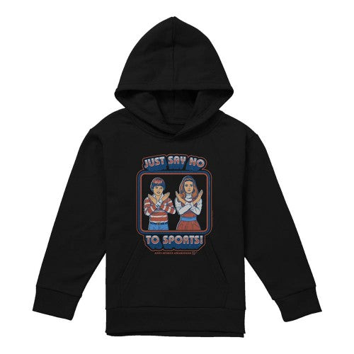 Front - Steven Rhodes Childrens/Kids Say No To Sports Hoodie