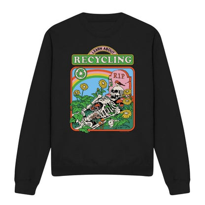 Front - Steven Rhodes Unisex Adult Learn About Recycling Sweatshirt