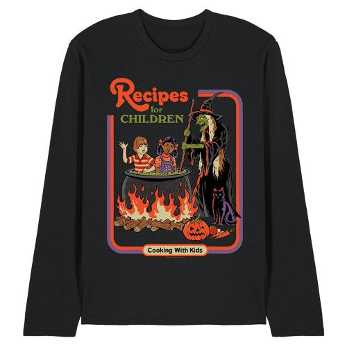 Front - Steven Rhodes Unisex Adult Recipes For Children Long-Sleeved T-Shirt