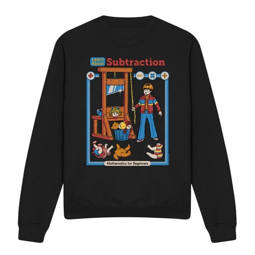Front - Steven Rhodes Unisex Adult Learn About Subtraction Sweatshirt