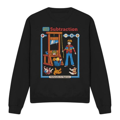 Front - Steven Rhodes Unisex Adult Learn About Subtraction Sweatshirt