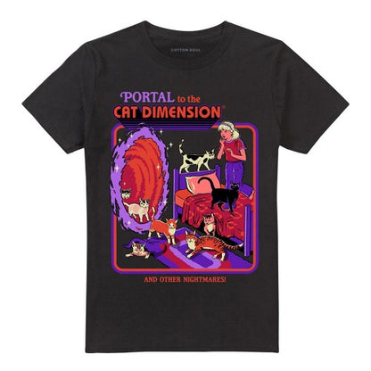 Front - Steven Rhodes Unisex Adult Cat Dimension T-Shirt