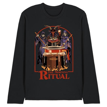 Front - Steven Rhodes Unisex Adult The Morning Ritual Long-Sleeved T-Shirt