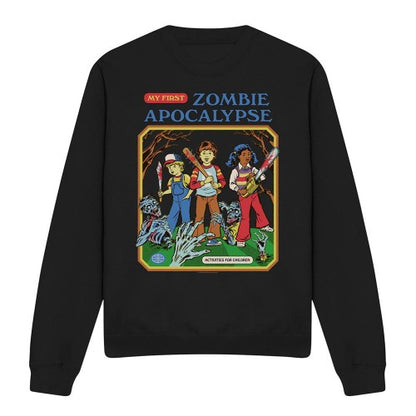 Front - Steven Rhodes Unisex Adult My First Zombie Apocalypse Sweatshirt
