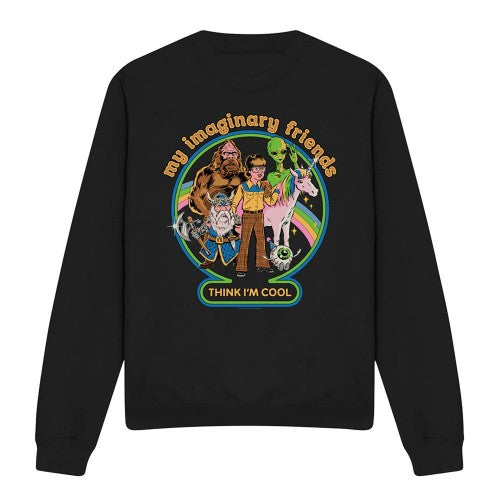 Front - Steven Rhodes Unisex Adult My Imaginary Friends Sweatshirt