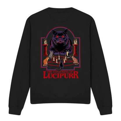 Front - Steven Rhodes Unisex Adult Lucipurr Sweatshirt