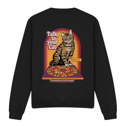Front - Steven Rhodes Unisex Adult Talk To Your Cat Sweatshirt