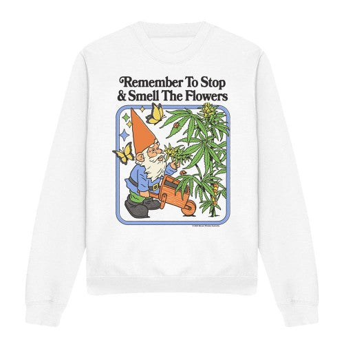 Front - Steven Rhodes Unisex Adult Smell The Flowers Sweatshirt