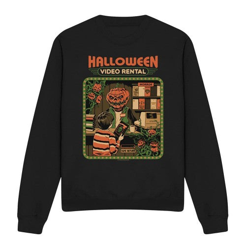 Front - Steven Rhodes Unisex Adult Video Rentals Sweatshirt