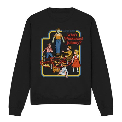 Front - Steven Rhodes Unisex Adult Who´s Possessed Johnny Sweatshirt