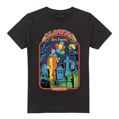 Front - Steven Rhodes Unisex Adult Clowns Are Funny T-Shirt