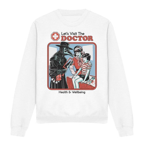 Front - Steven Rhodes Unisex Adult Let´s Visit The Doctor Sweatshirt